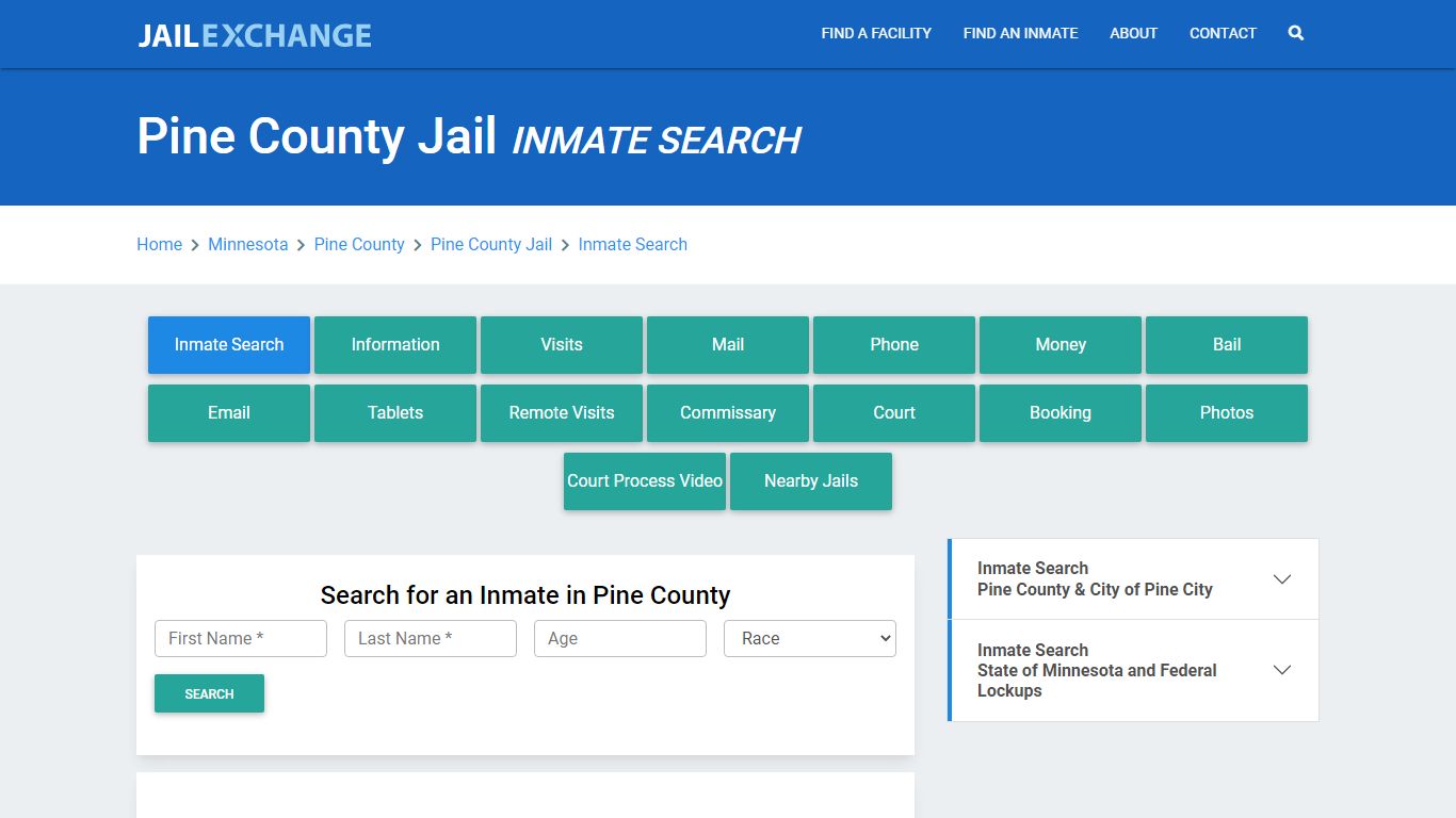 Pine County Jail, MN Inmate Search: Roster & Mugshots